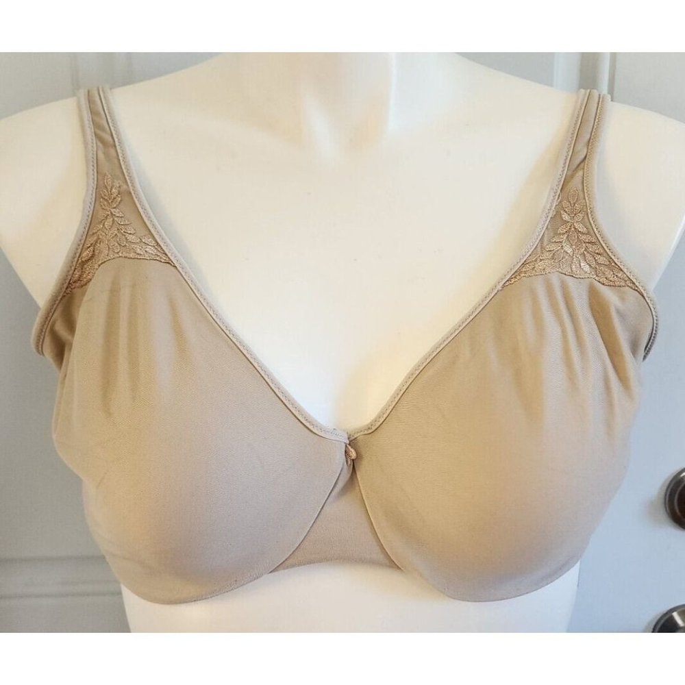 Bali 3385 Women's Passion For Comfort Minimizer Bra Underwire Unlined Beige 40D